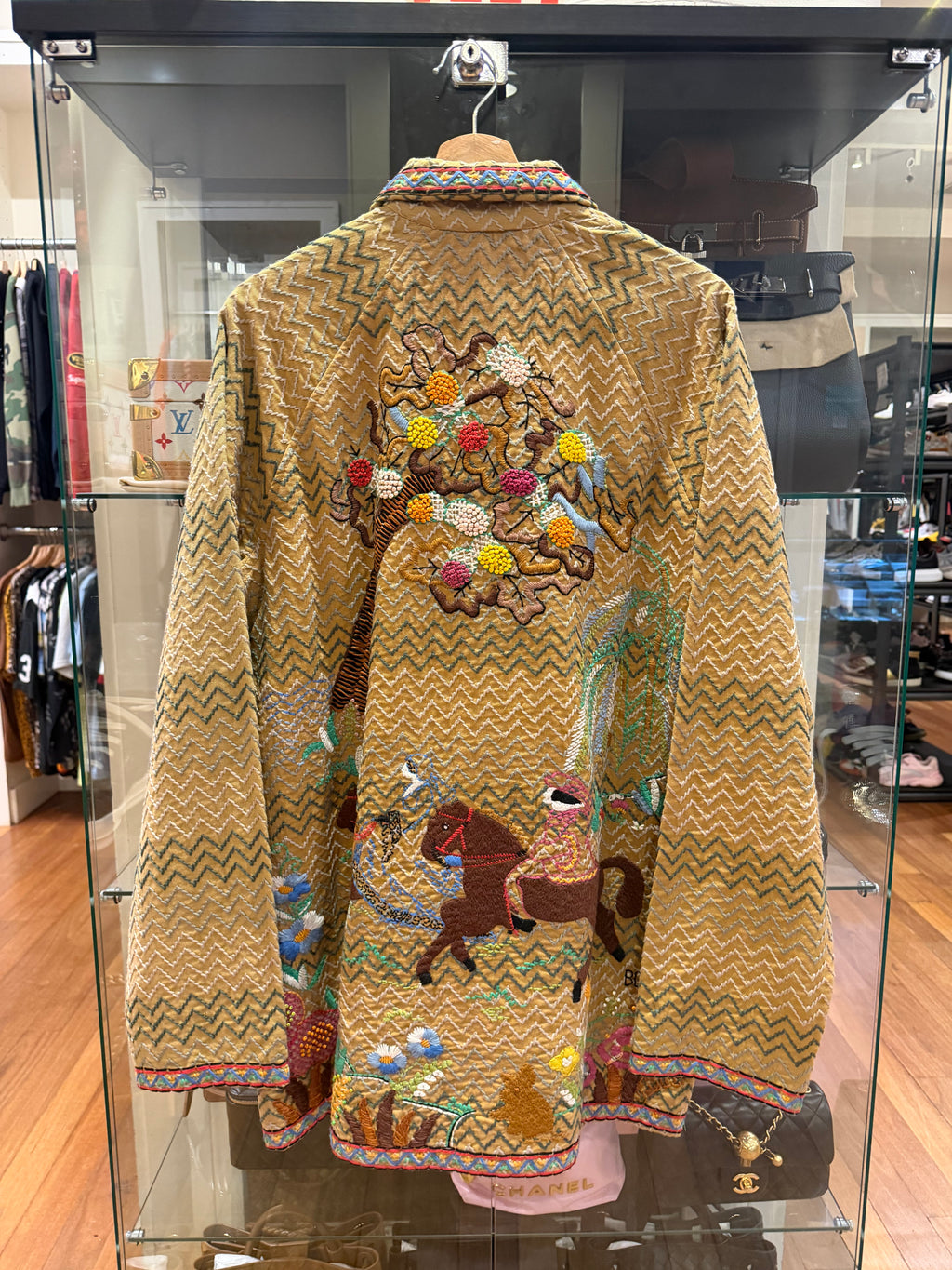 Bode Riding Scene Coat -
Beige