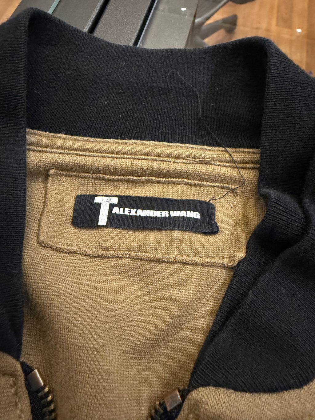 T by Alexander Wang Two-Tone Zip Jacket