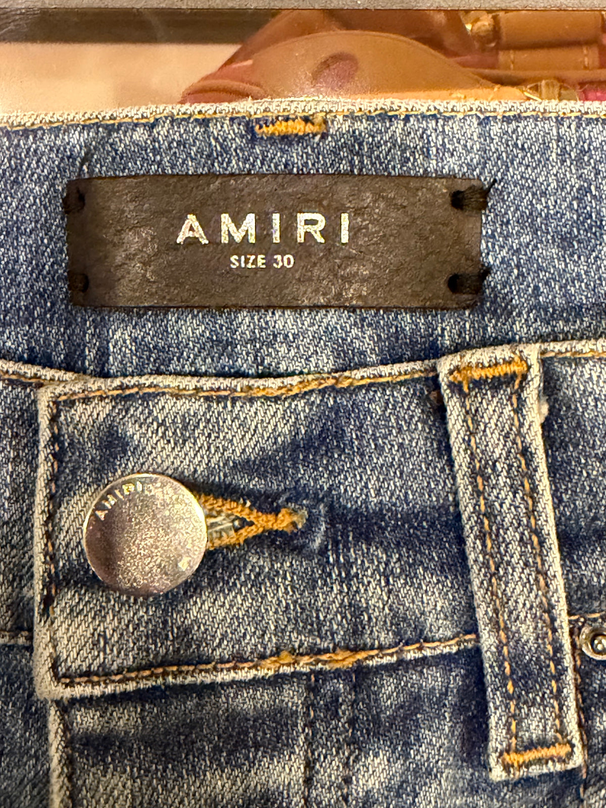 Amiri Thrasher Jeans - Multicolor Bandana Patch