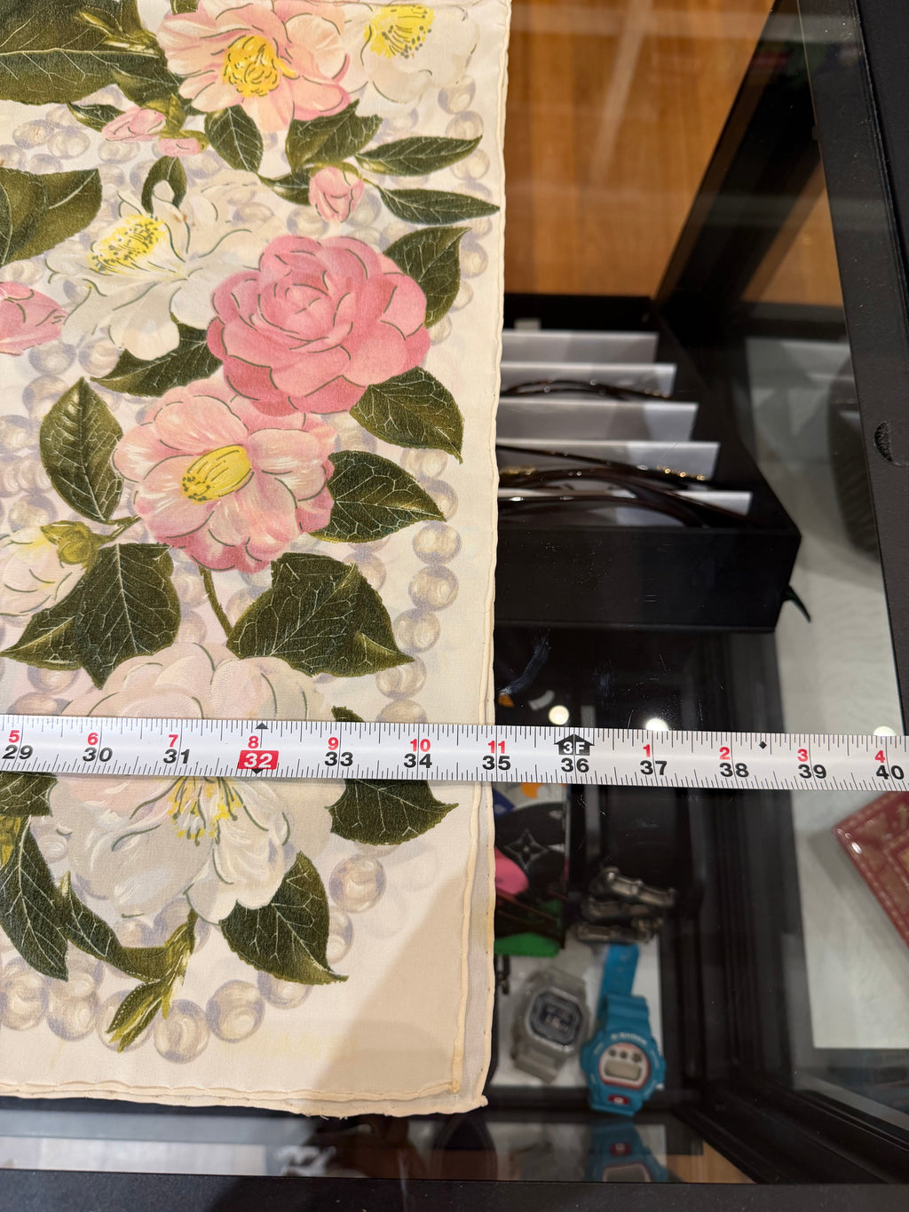 Chanel Camellia Floral Silk Scarf