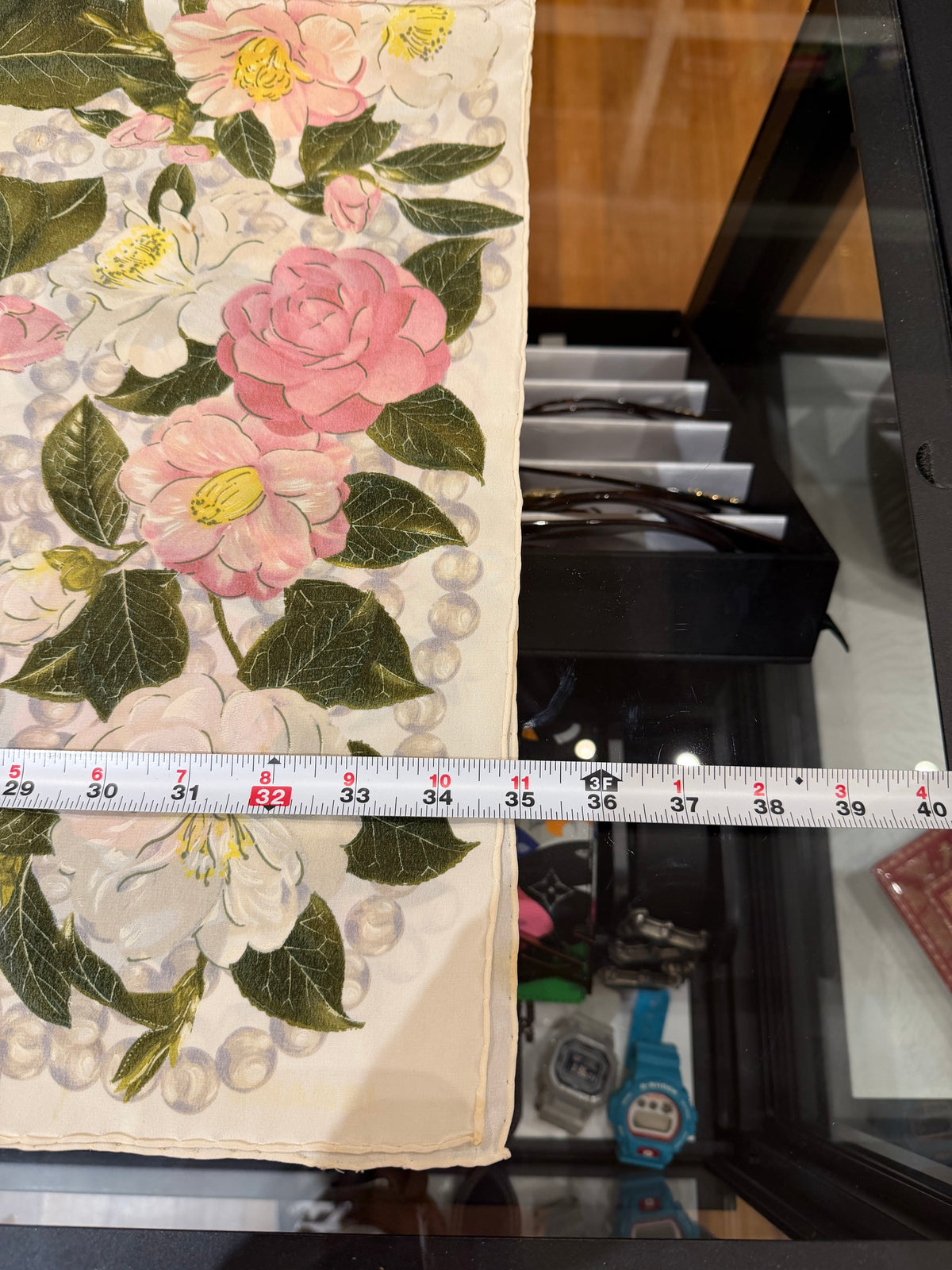 Chanel Camellia Floral Silk Scarf