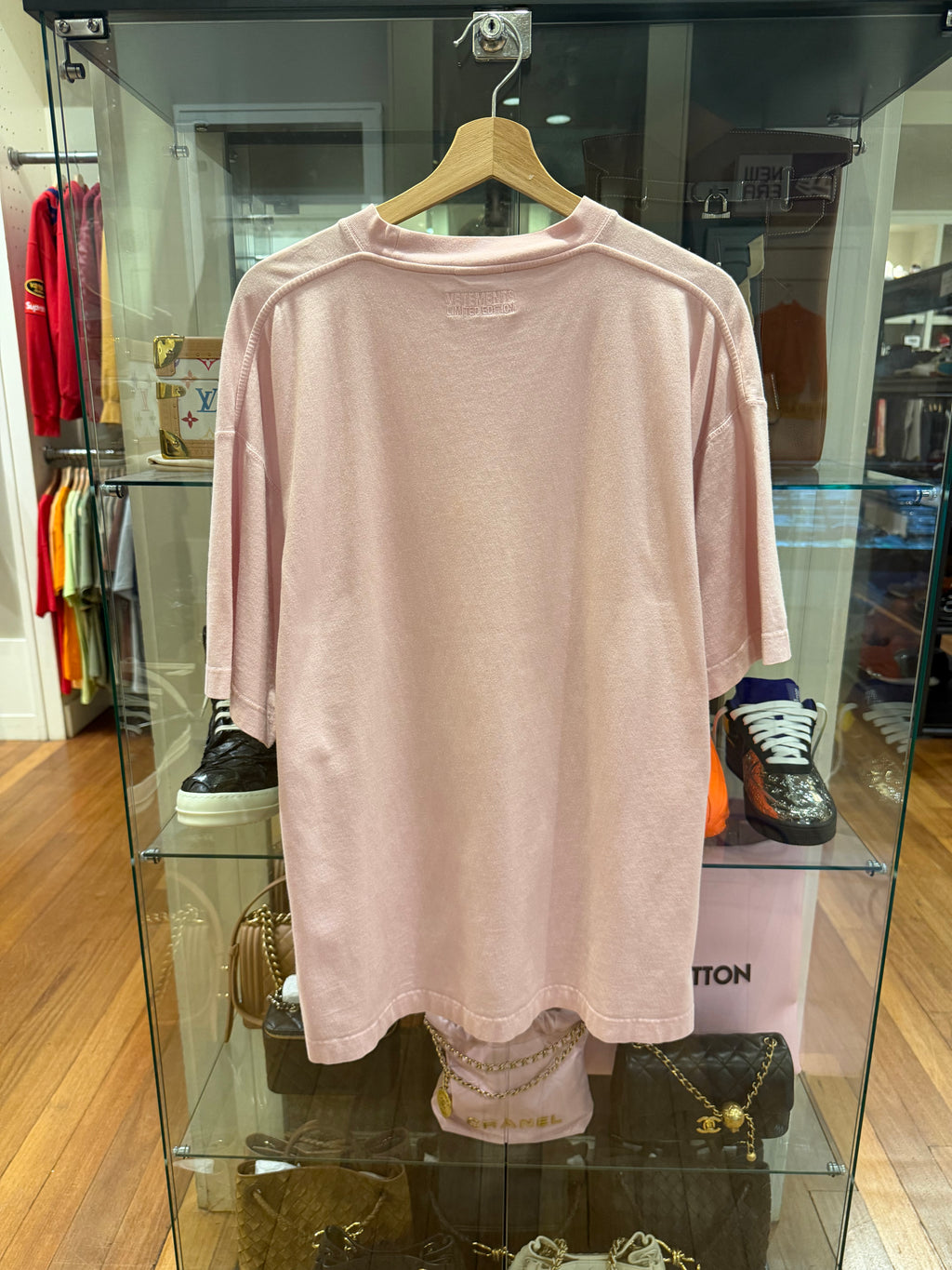 Vetements Size Logo Tee - Pink