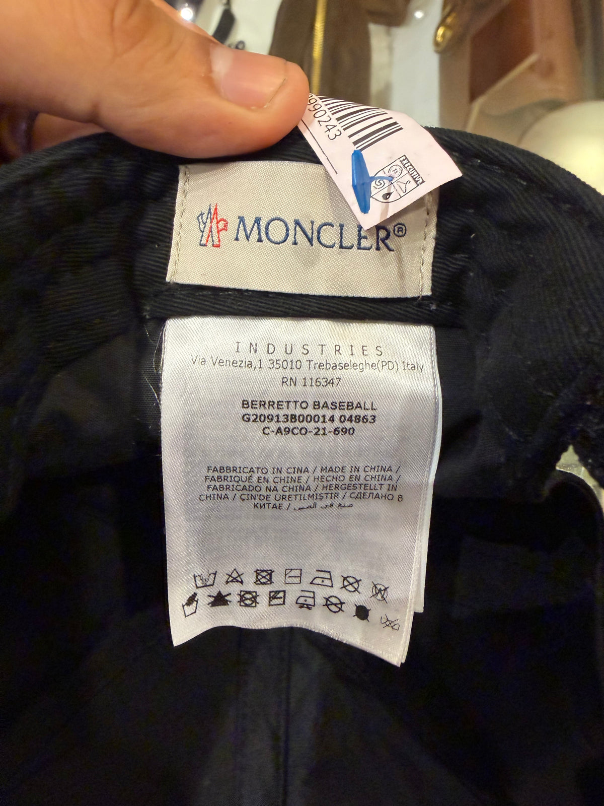 Moncler Berretto Baseball Cap