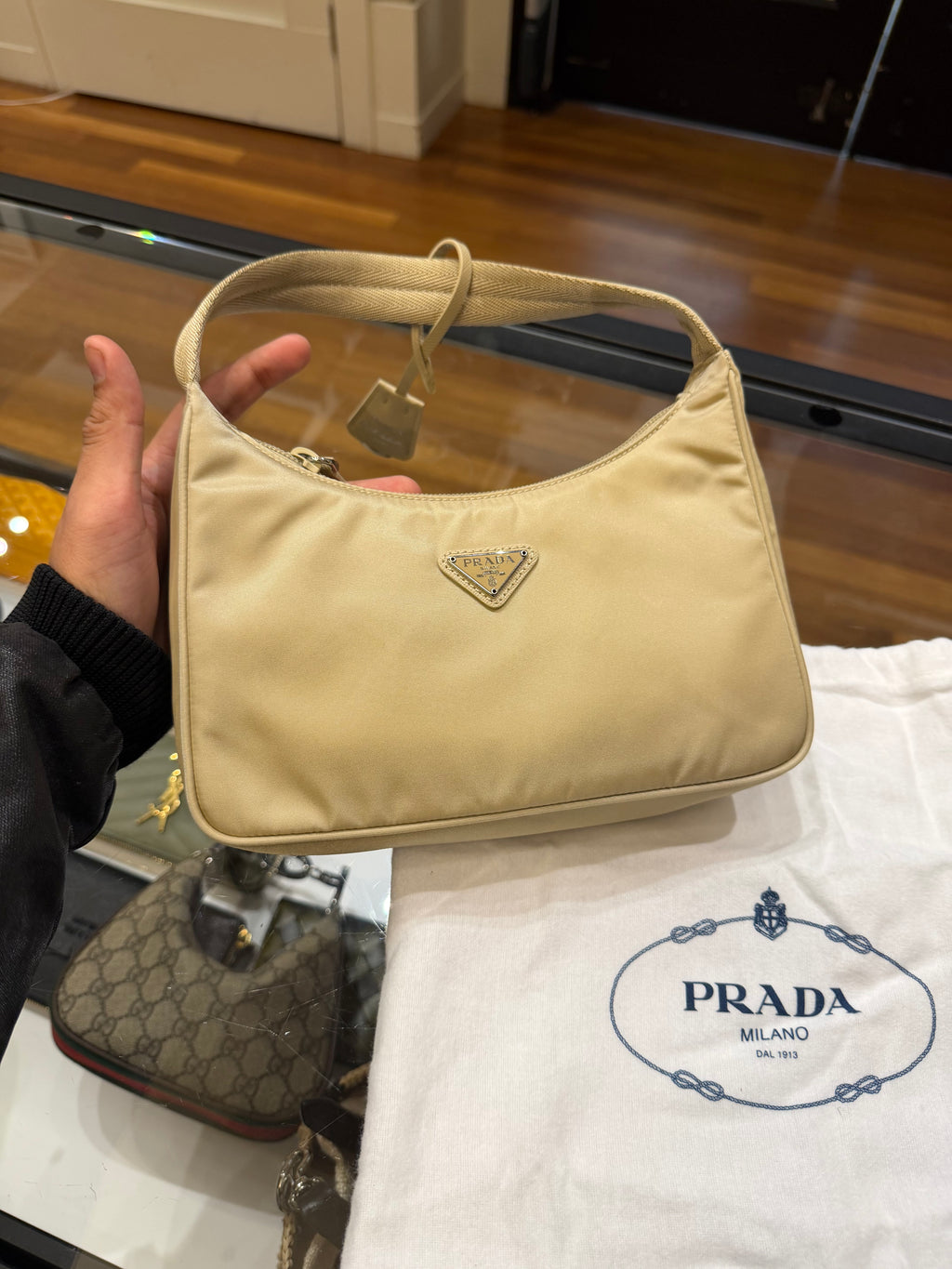 Prada Re-Edition 2000 Nylon Mini Hobo Bag