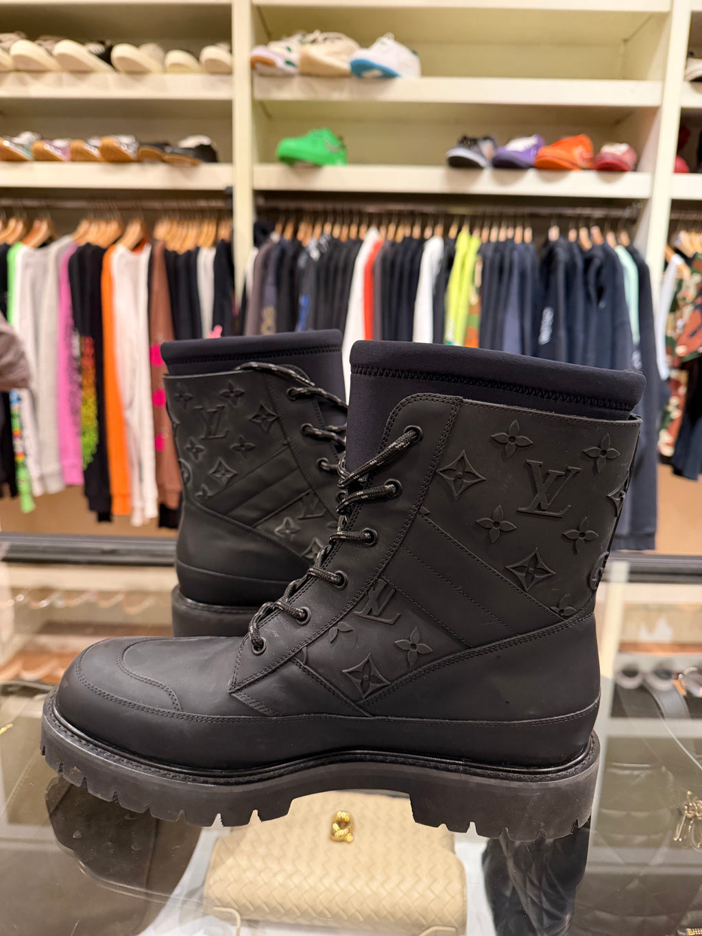 Louis Vuitton Landscape Ankle Boots - Embossed Monogram Black
