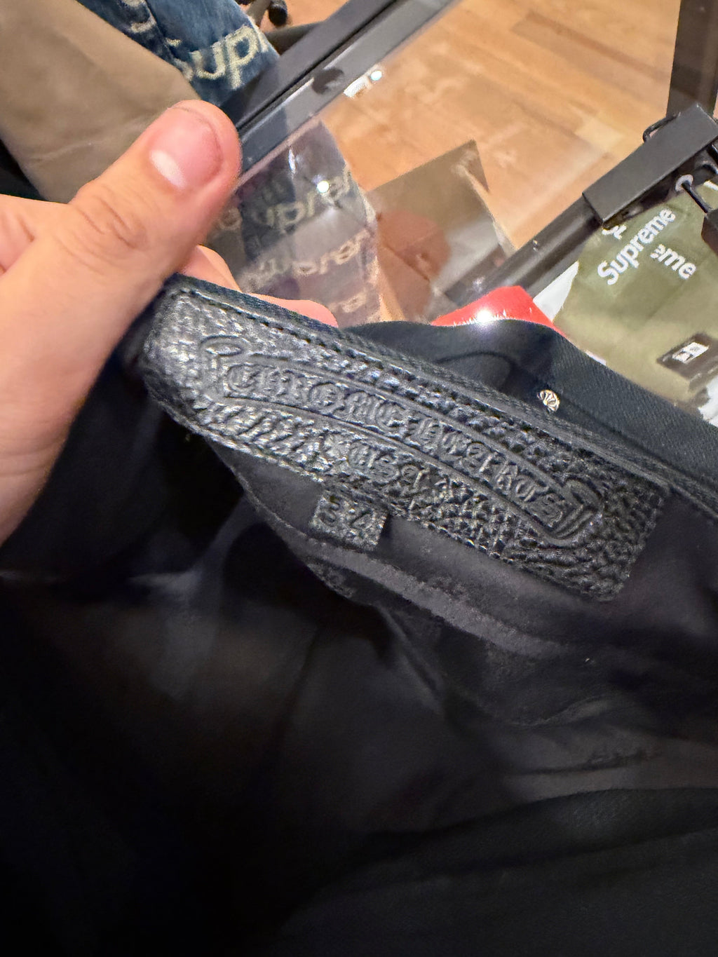 Chrome Hearts Street Sweeper Denim Jeans - Black