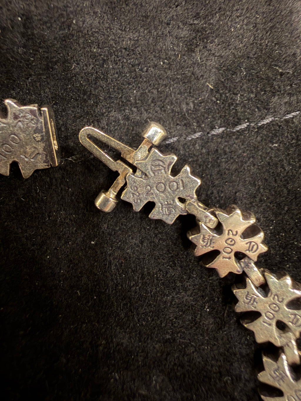 Chrome Hearts Tiny Plus Link Bracelet Silver - 8 inch