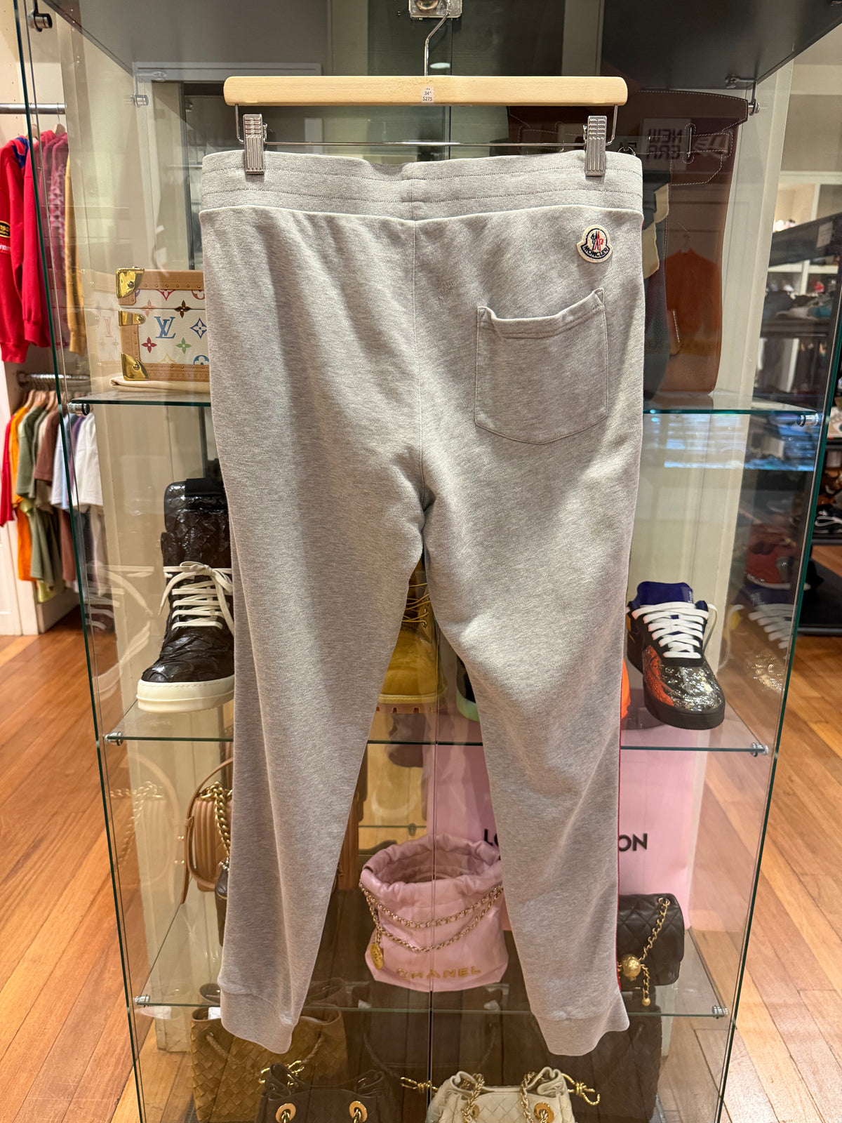 Moncler Taped Sweatpants - Grey