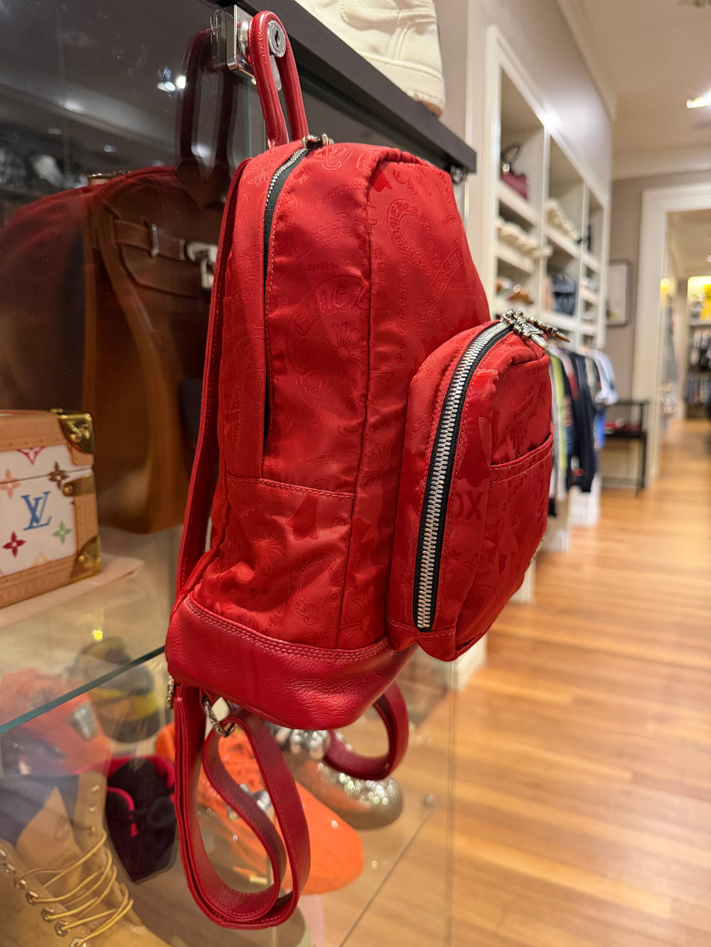Chrome Hearts Nylon Backpack - Red