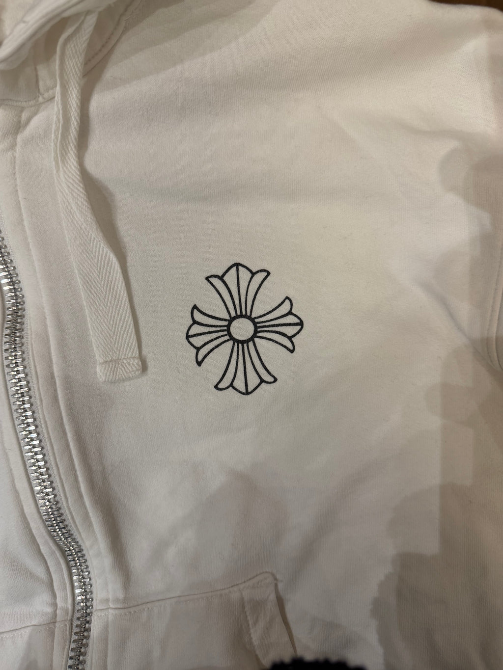 Chrome Hearts Vintage Floral Zip Up Hoodie