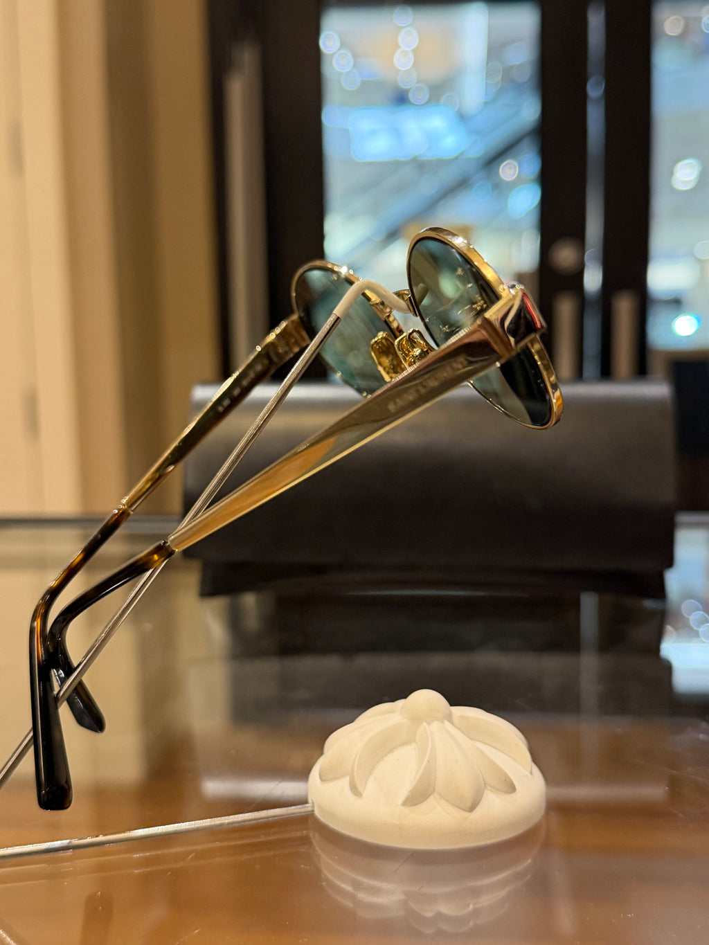 Saint Laurent SL692 - Gold With Green Lenses