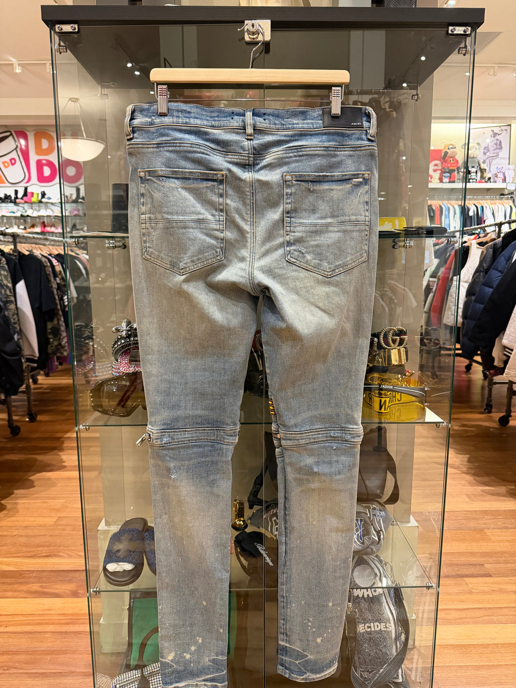 Amiri MX2 Moto Jeans - Indigo Light Wash