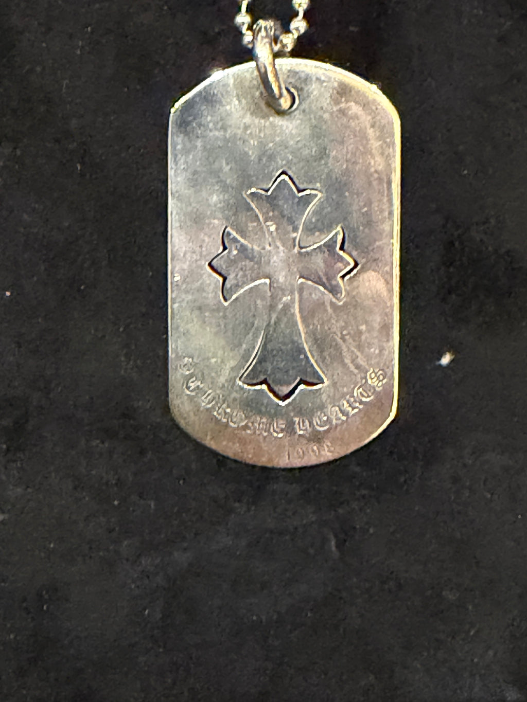 Chrome Hearts Small Cross Cutout Dogtag