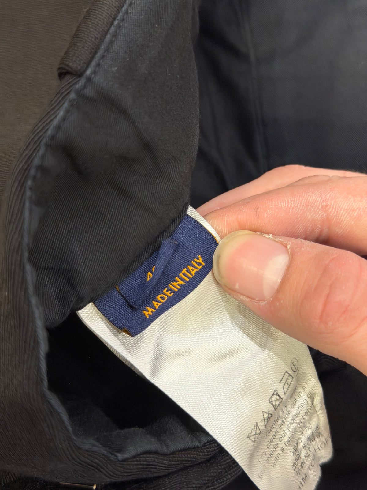 Louis Vuitton Chino Wool Formal Pants - Black