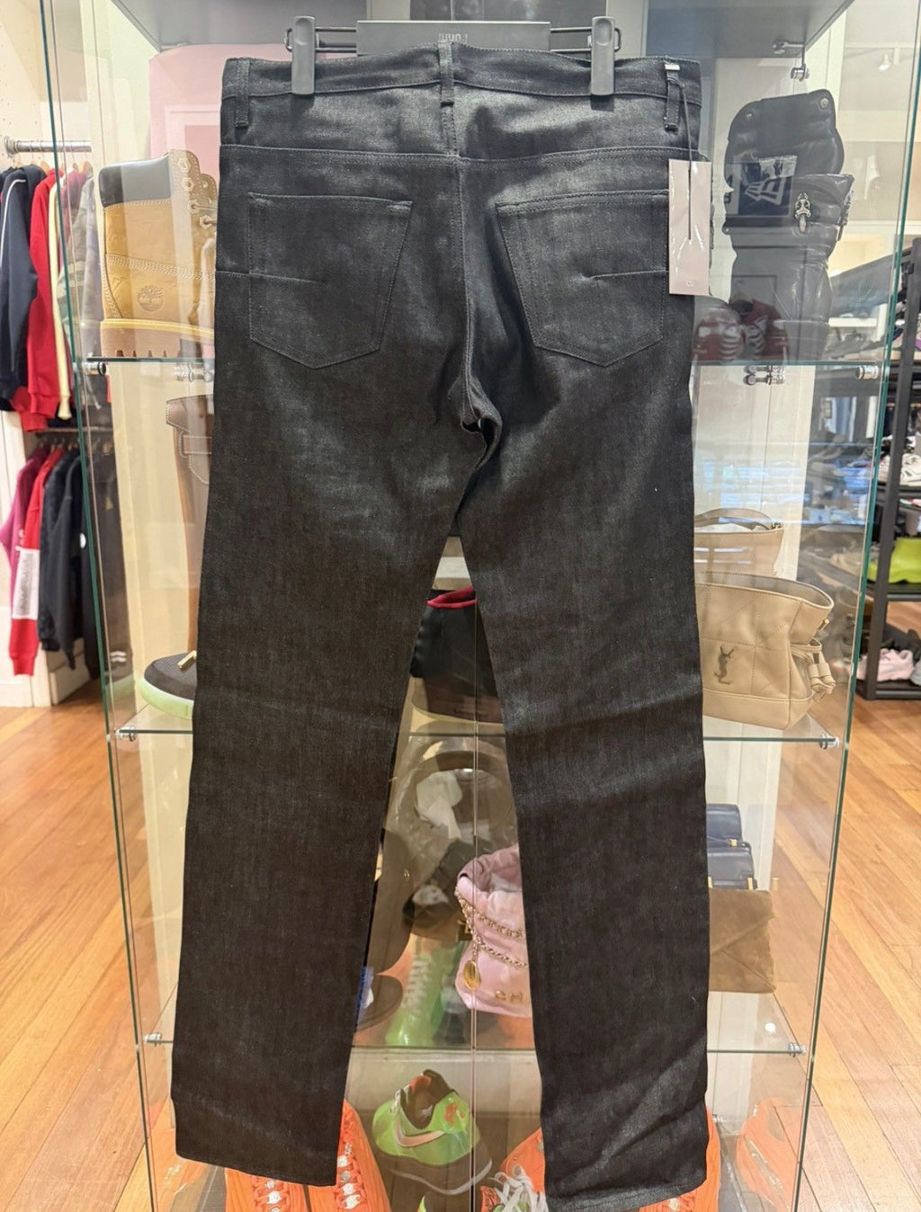 Dior Homme ‘Nostalgy Brut’ 19cm Raw Denim Jeans - Noir