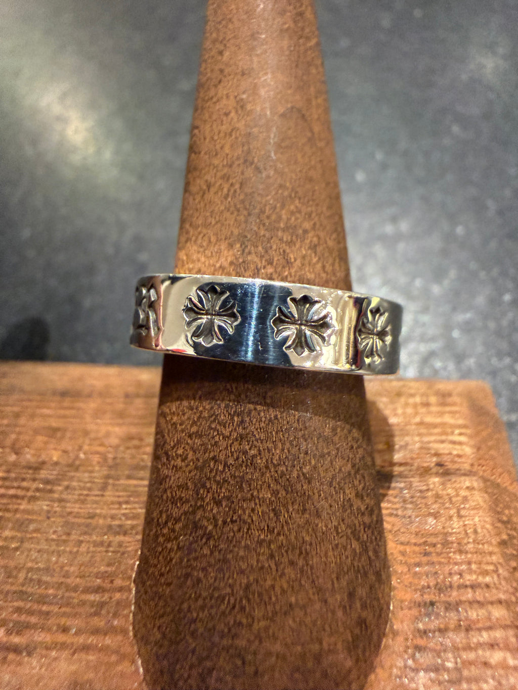Chrome Hearts Forever 6MM Spacer Ring Silver - Size 7.5