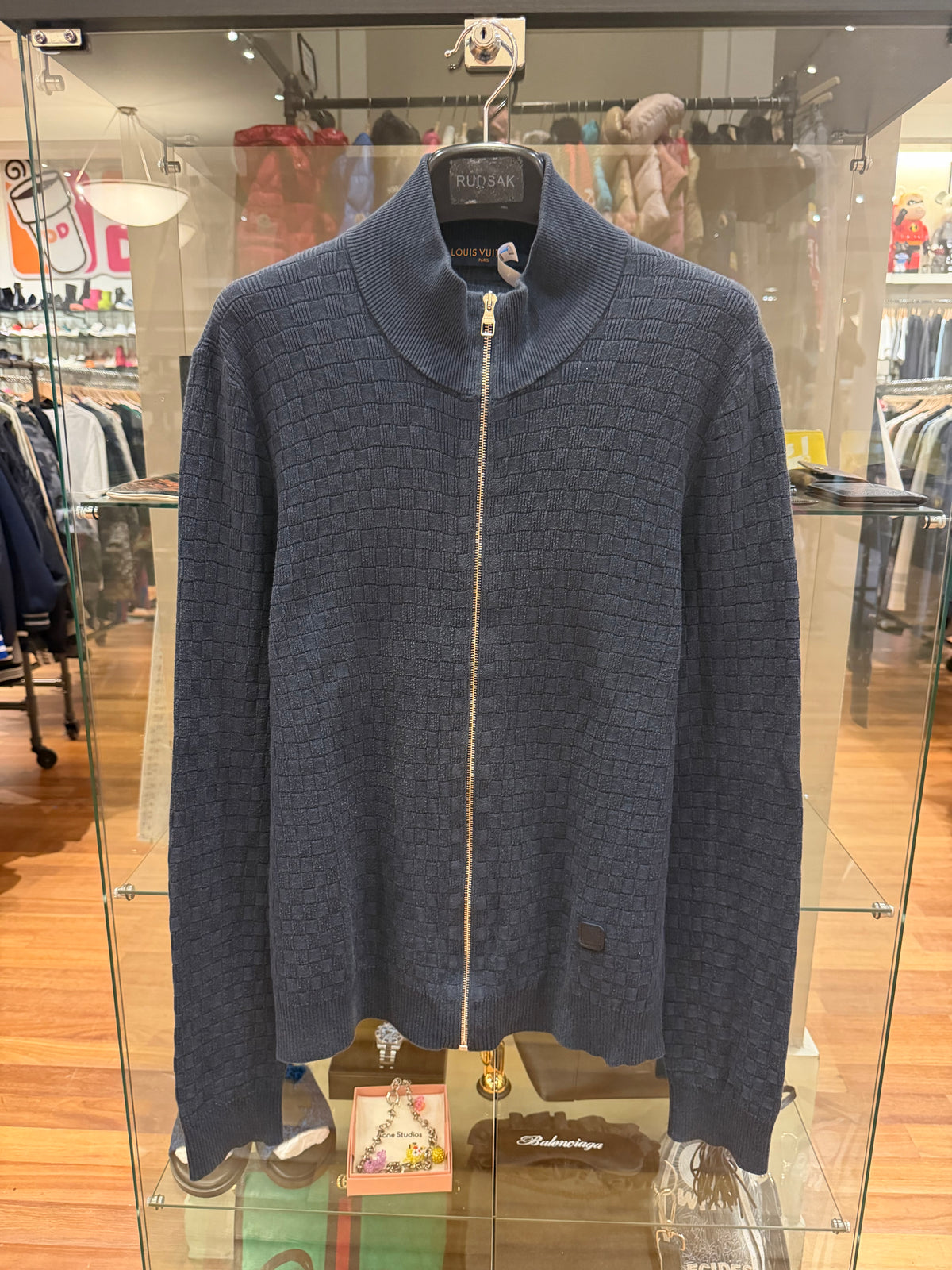 Louis Vuitton Damier Signature Zip Up - Navy