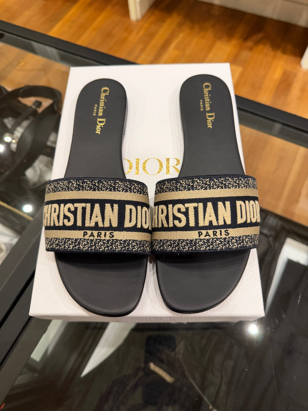Dior Dway Slide - Deep Blue