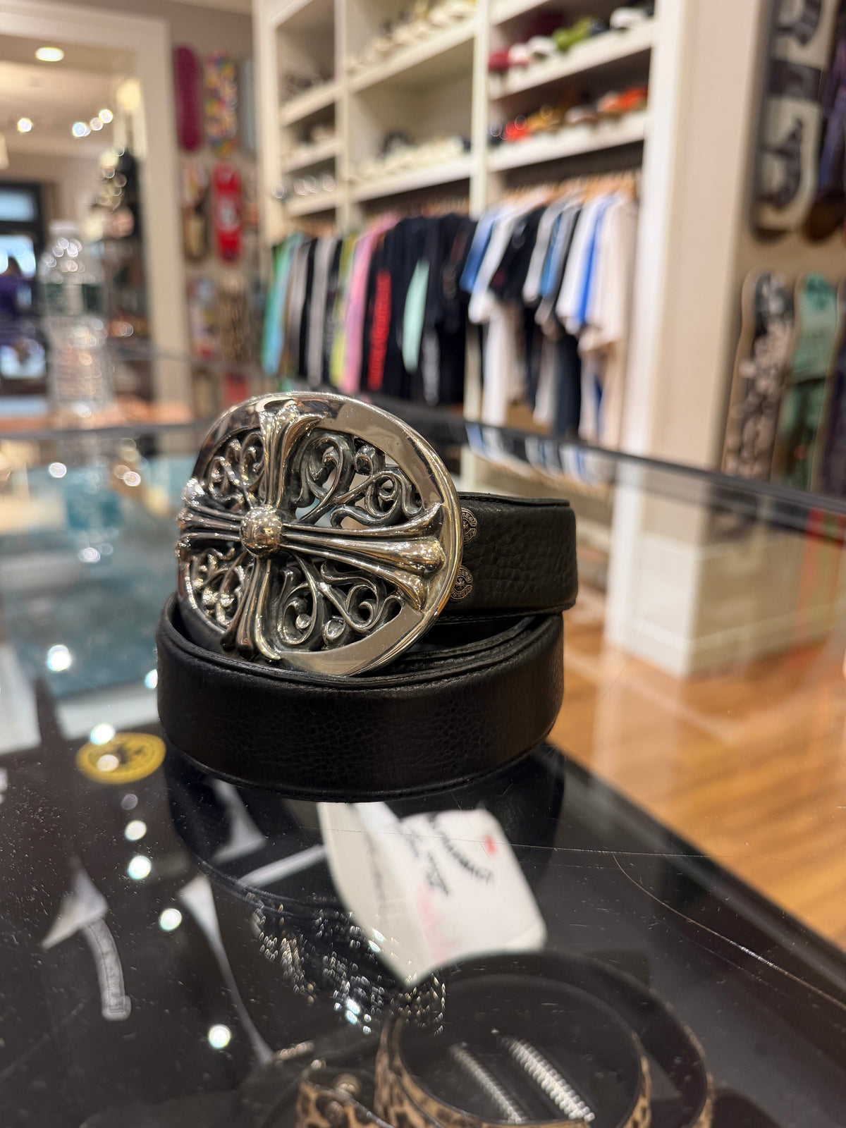 Chrome Hearts XL Oval Buckle Belt