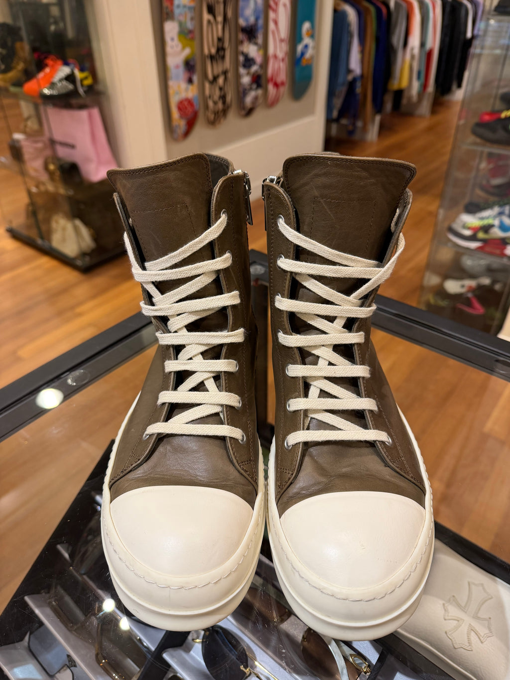 Rick Owens Ramone High School- Brown Leather