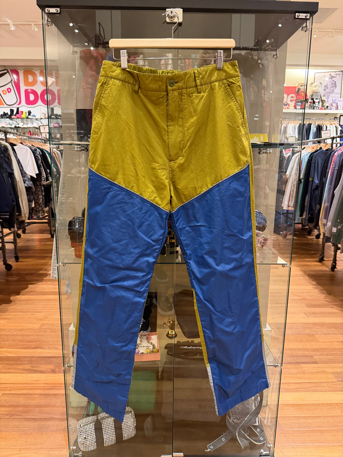 Moncler Genius 2 1952 Panelled Trousers - Green/Blue