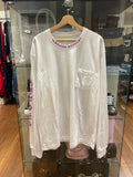 Chrome Hearts Neck Logo Pocket LS Tee - White/Purple