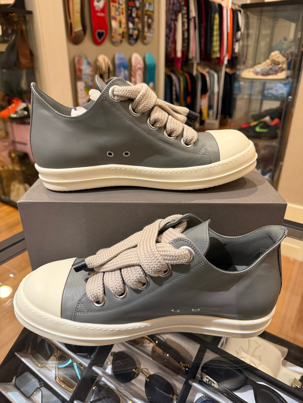 Rick Owens Jumbolace Ramone - Grey