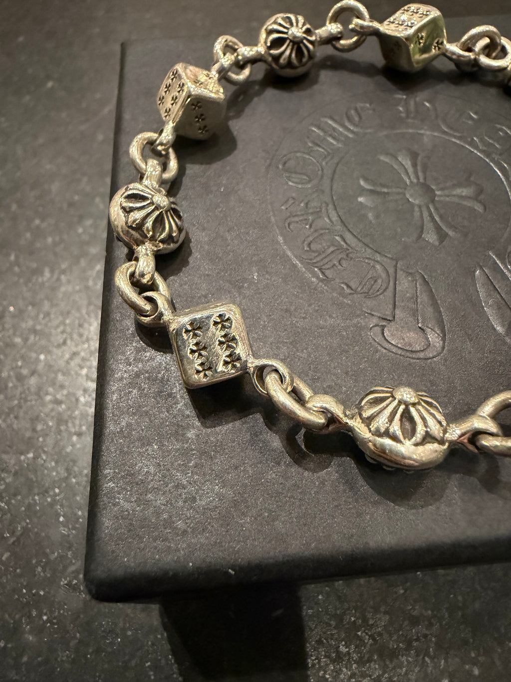 Chrome Hearts ‘Dice’ Bracelet - Silver