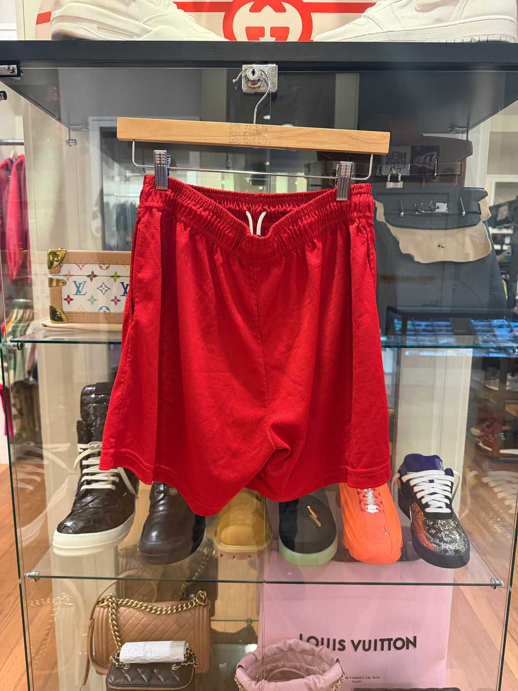 Eric Emanuel Mesh Shorts -
Red/White