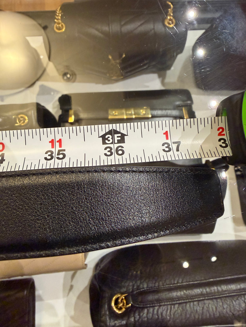 Saint Laurent Cassandre Belt - Black