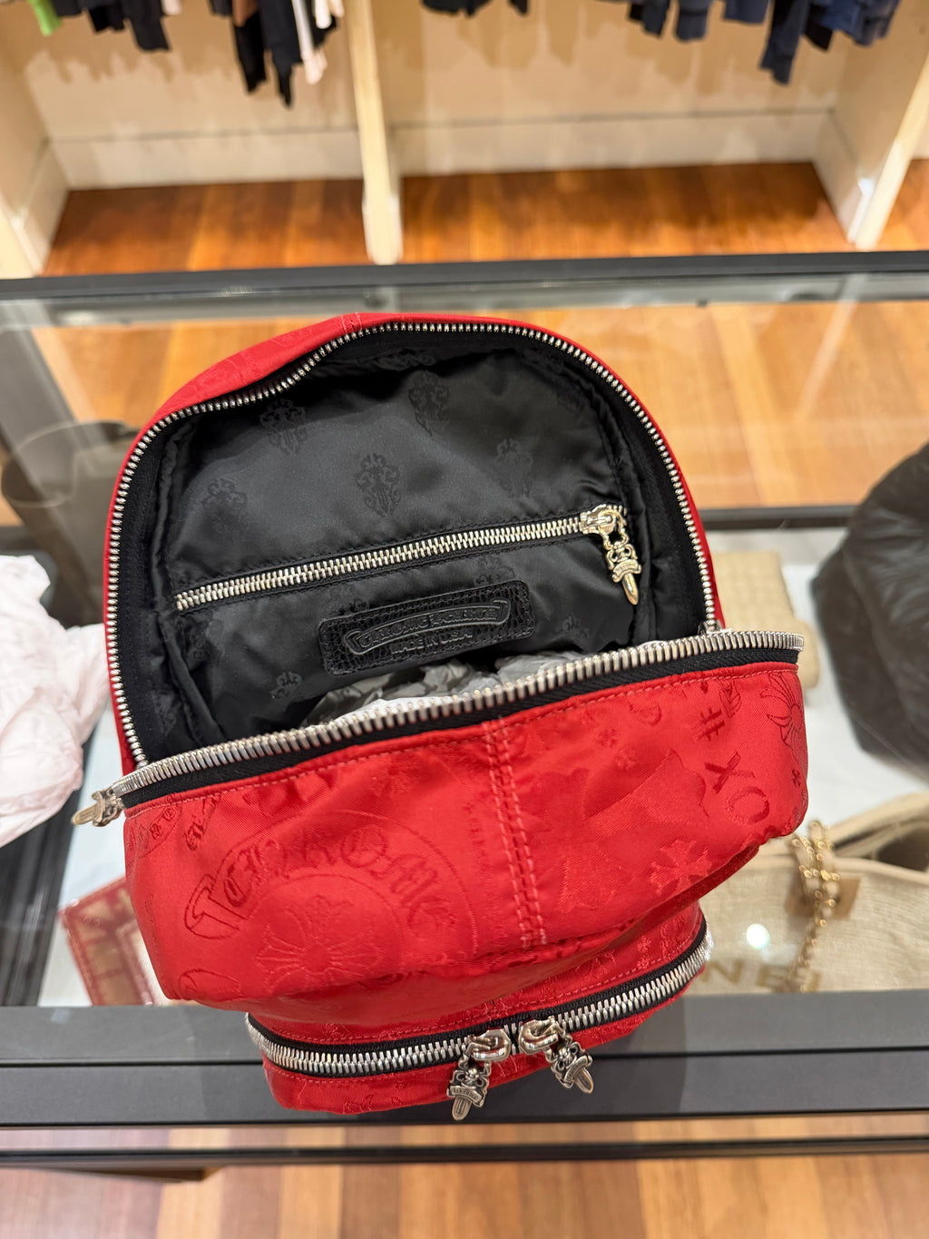 Chrome Hearts Nylon Backpack - Red