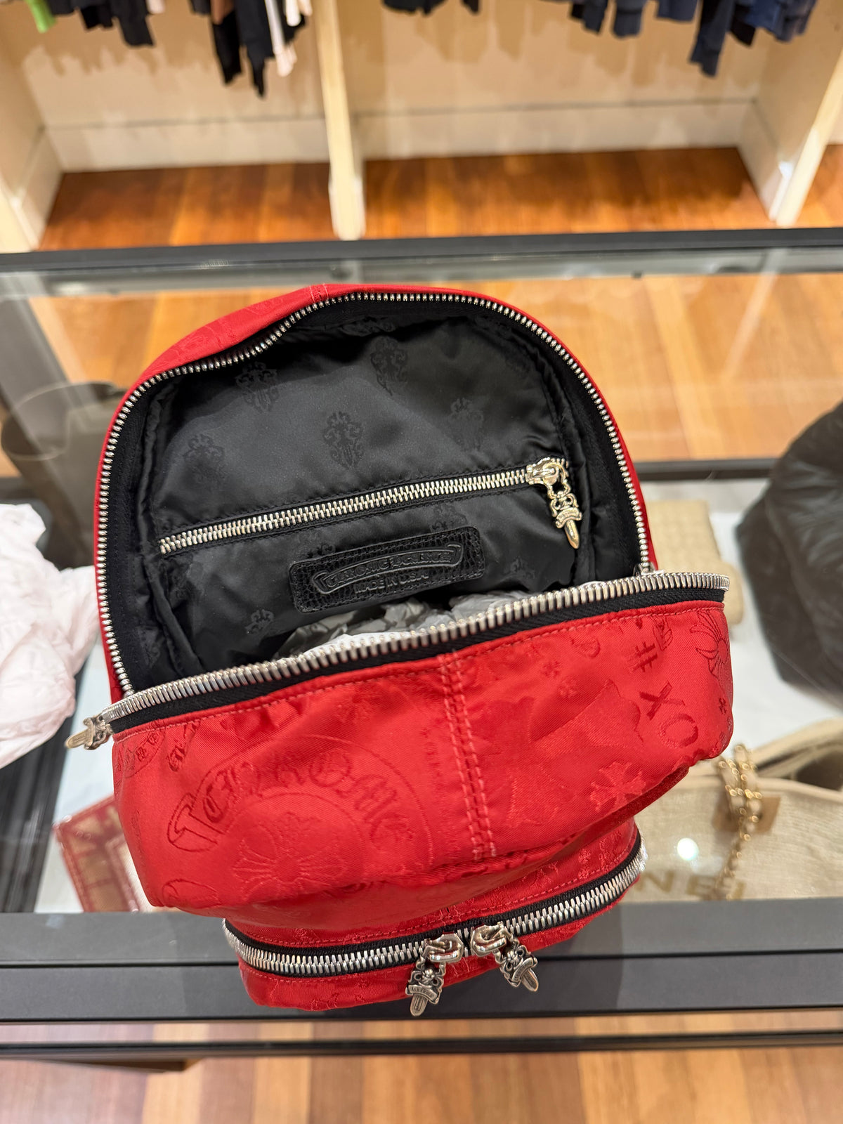 Chrome Hearts Nylon Backpack - Red