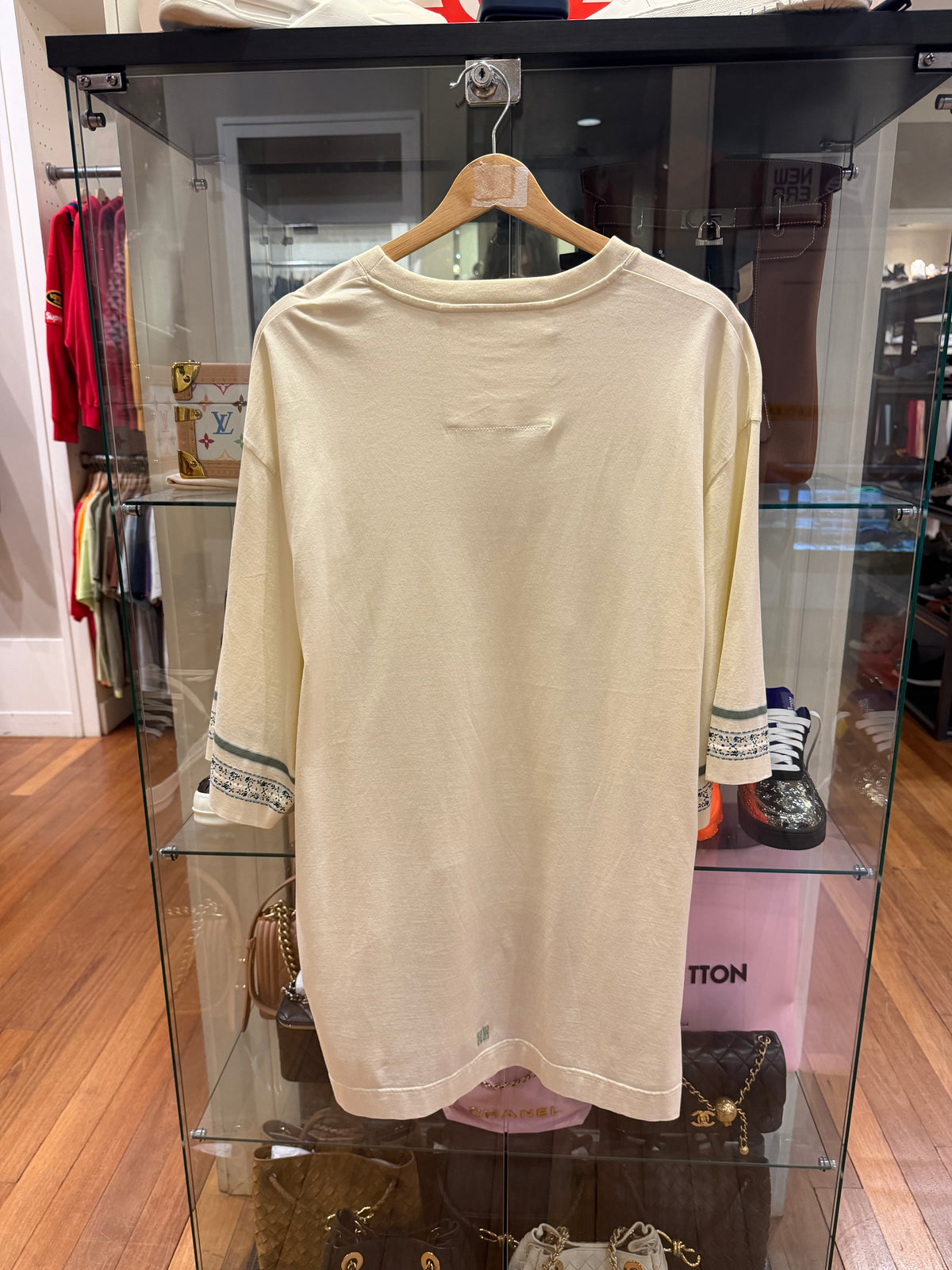Givenchy Flower Sleeve Tee - Ivory