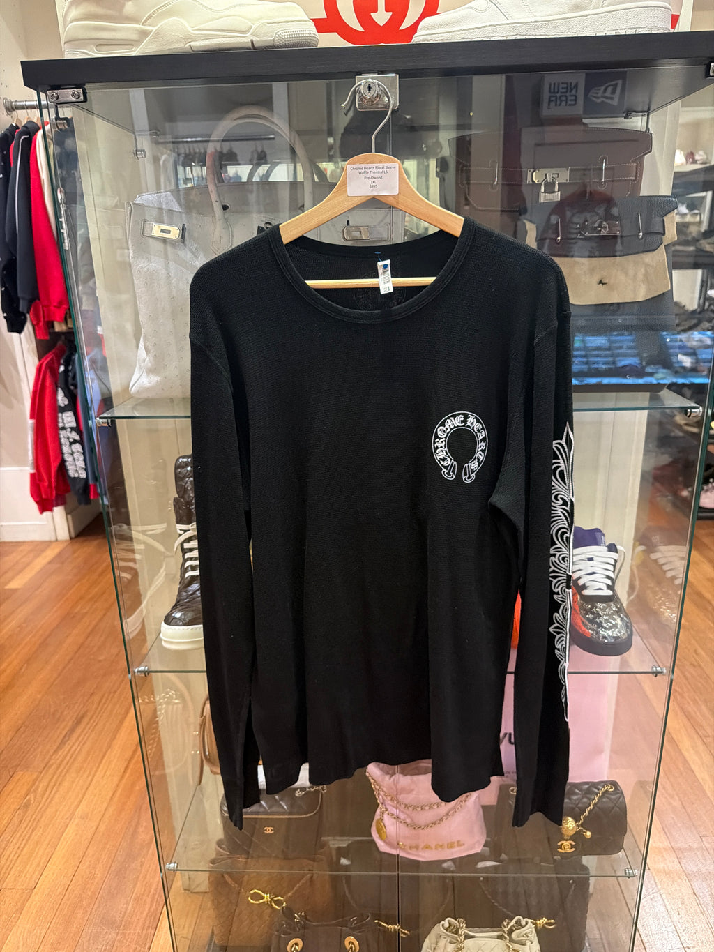Chrome Hearts Floral Sleeve Waffle Thermal LS