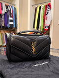 Saint Laurent LouLou Mini YSL Chain Bag in Quilted Leather