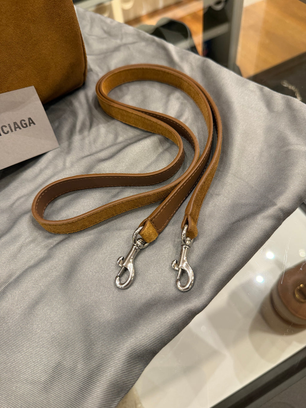 Balenciaga Rodeo Bag Small - Camel Suede