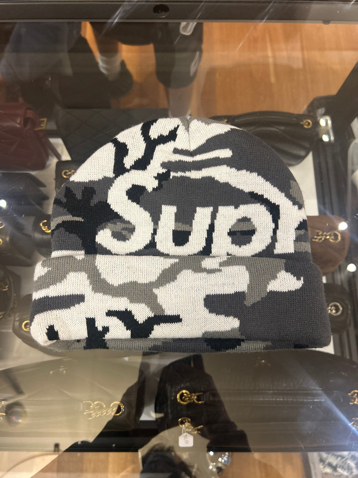 Supreme Camo Big Logo Beanie
