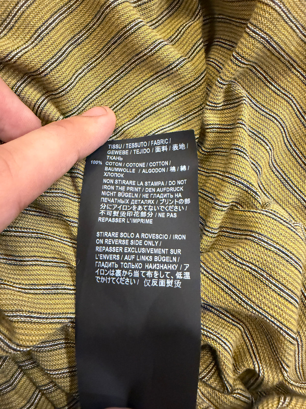 Saint Laurent Striped Star
Logo Tee - Khaki Olive