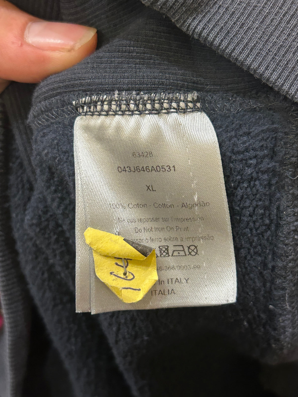 Dior 'Atelier' Hoodie - Washed Black