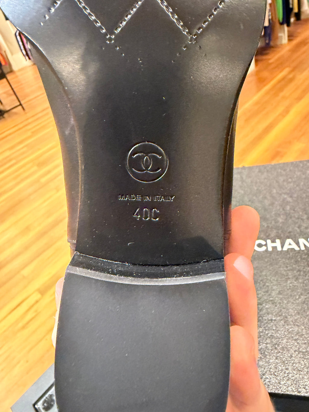 Chanel Calfskin & Suede Mid Calf Boots