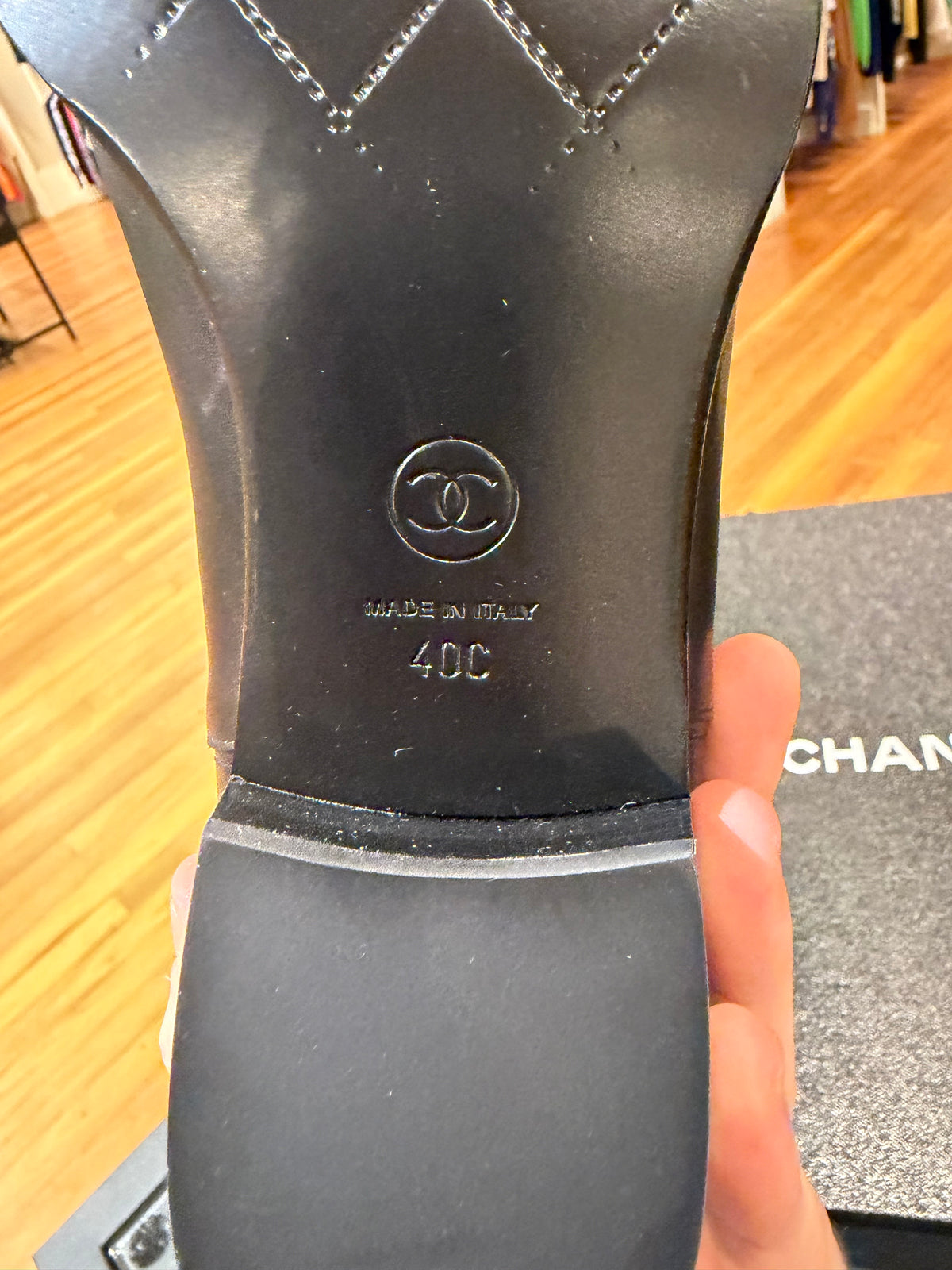 Chanel Calfskin & Suede Mid Calf Boots