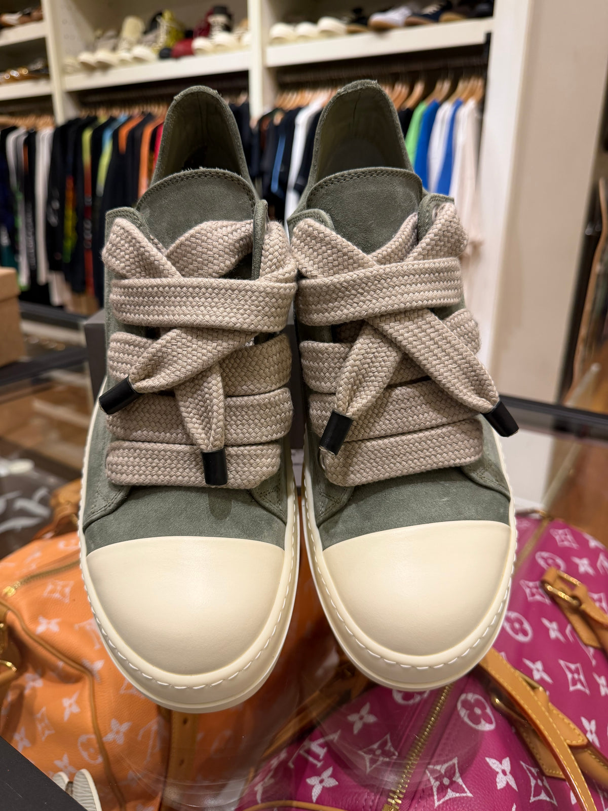 Rick Owens Jumbo Lace Ramone Low - Mouthwash