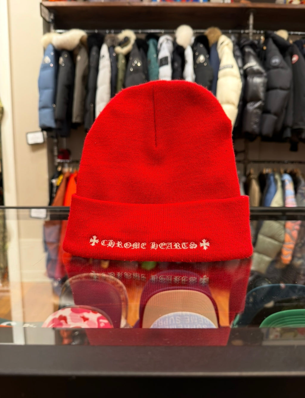 Chrome Heart CH Beanie - Red
