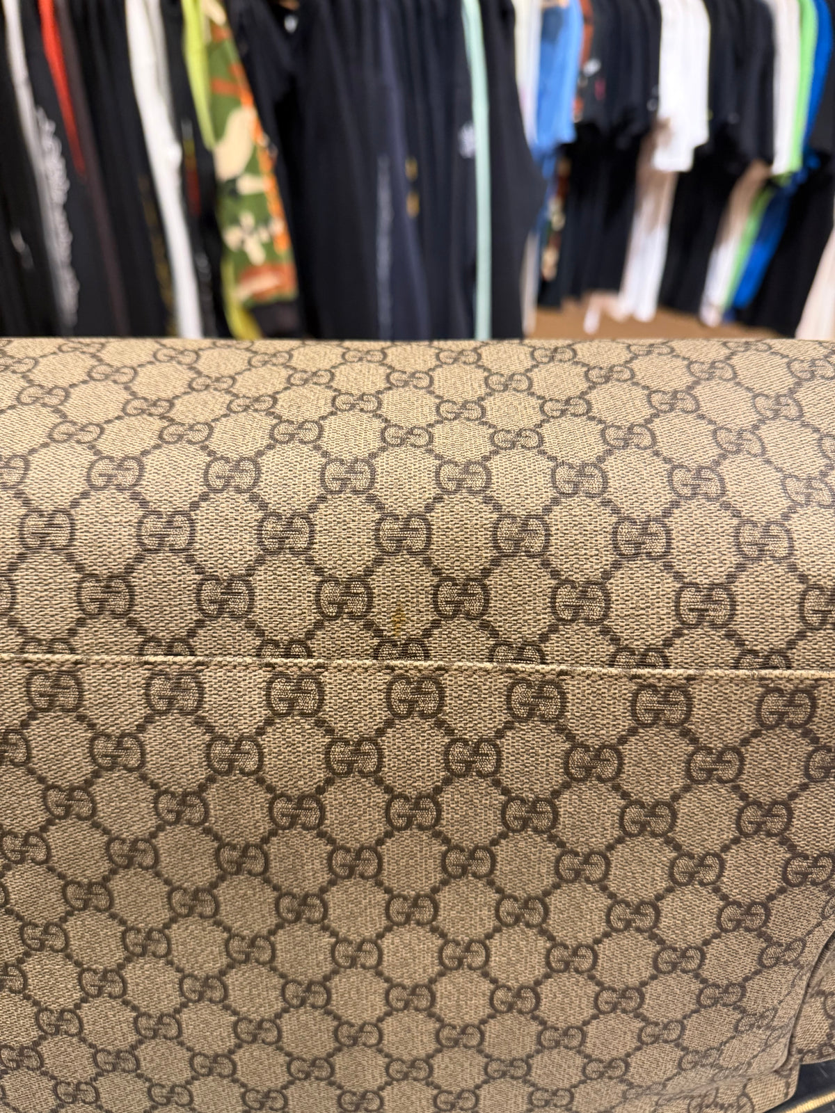 Gucci GG Supreme Canvas Diaper / Large Changing Bag