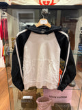 Vintage Chrome Hearts Embroidered T-Bar Logo Raglan Hoodie