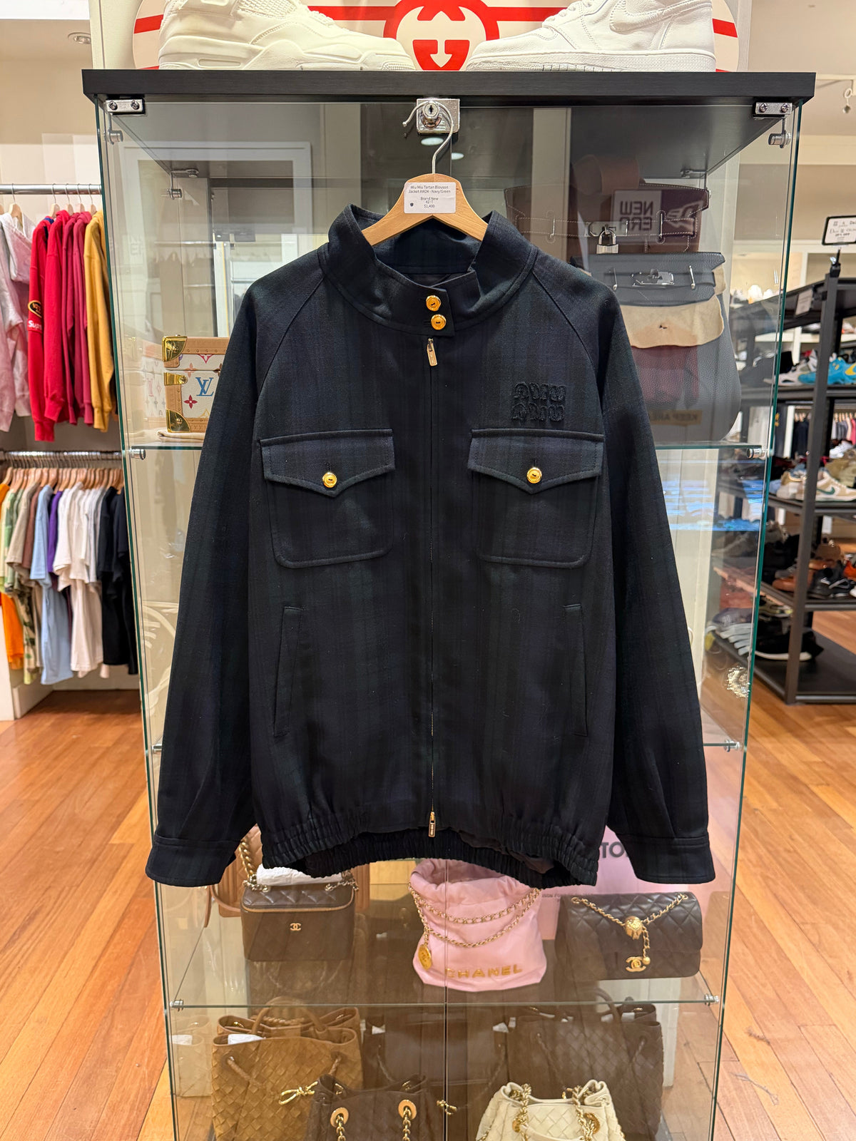 Miu Miu Tartan Blouson
Jacket AW24