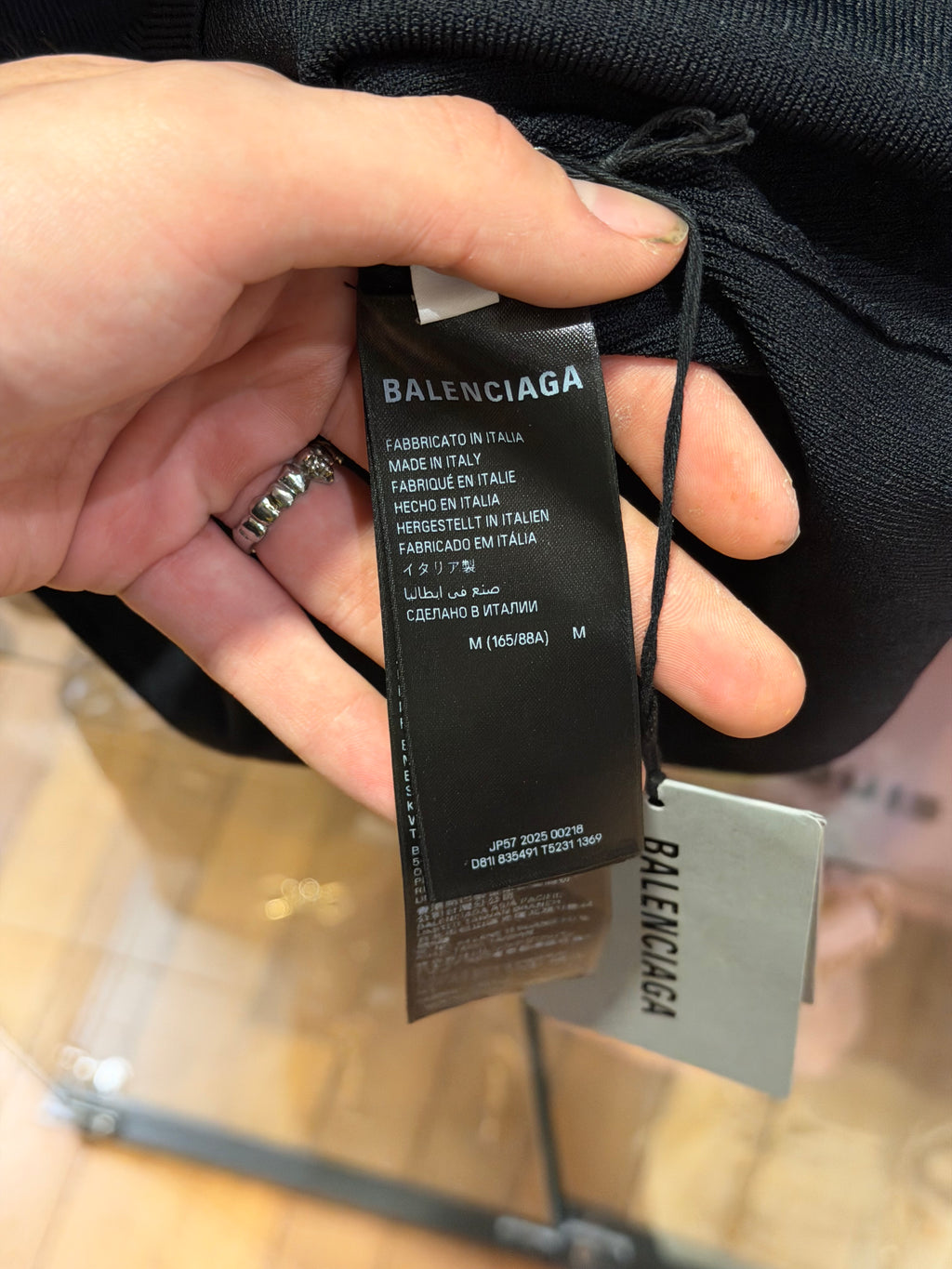 Balenciaga Nano Logo Rib Turtleneck Sweater