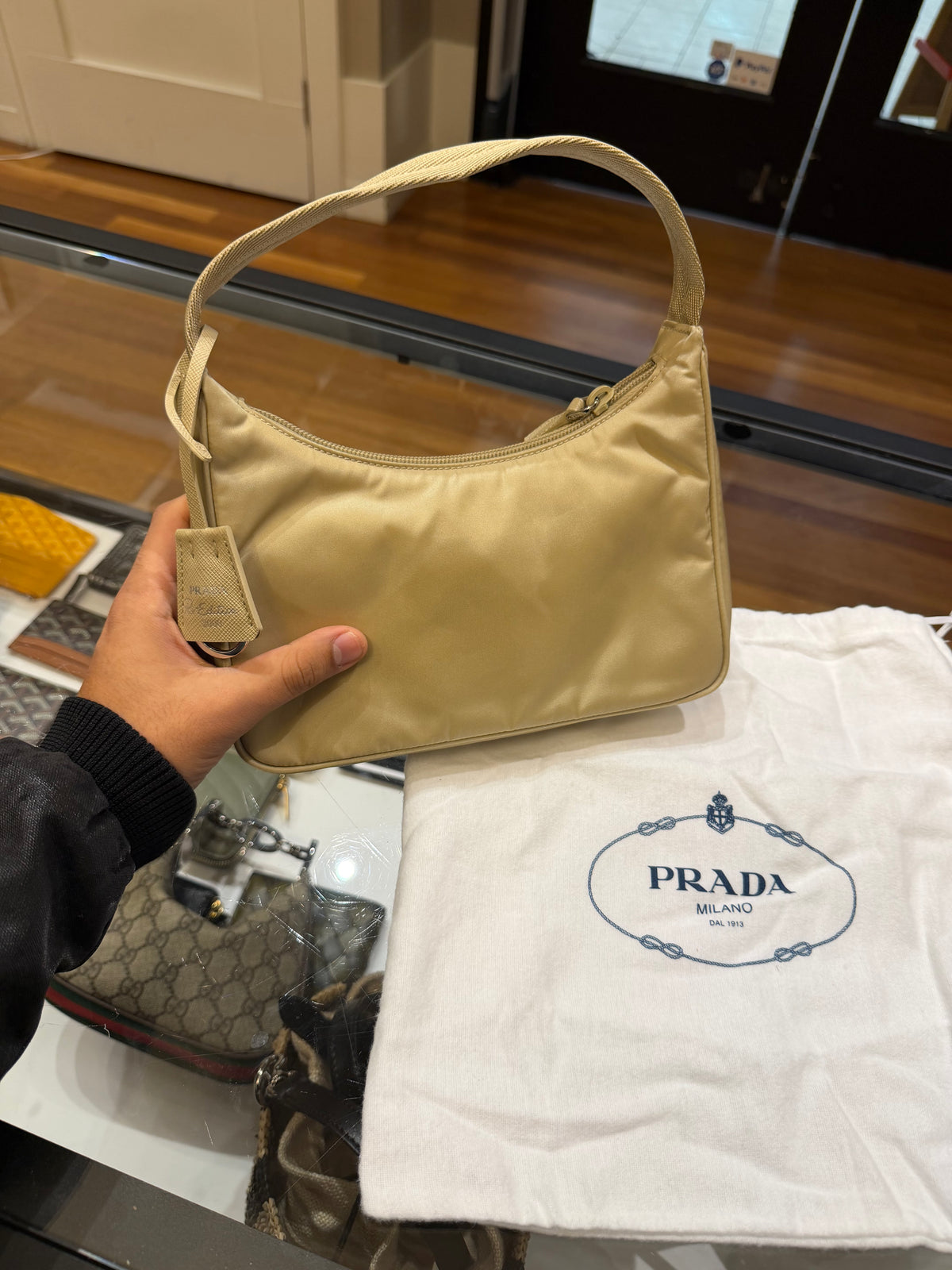 Prada Re-Edition 2000 Nylon Mini Hobo Bag