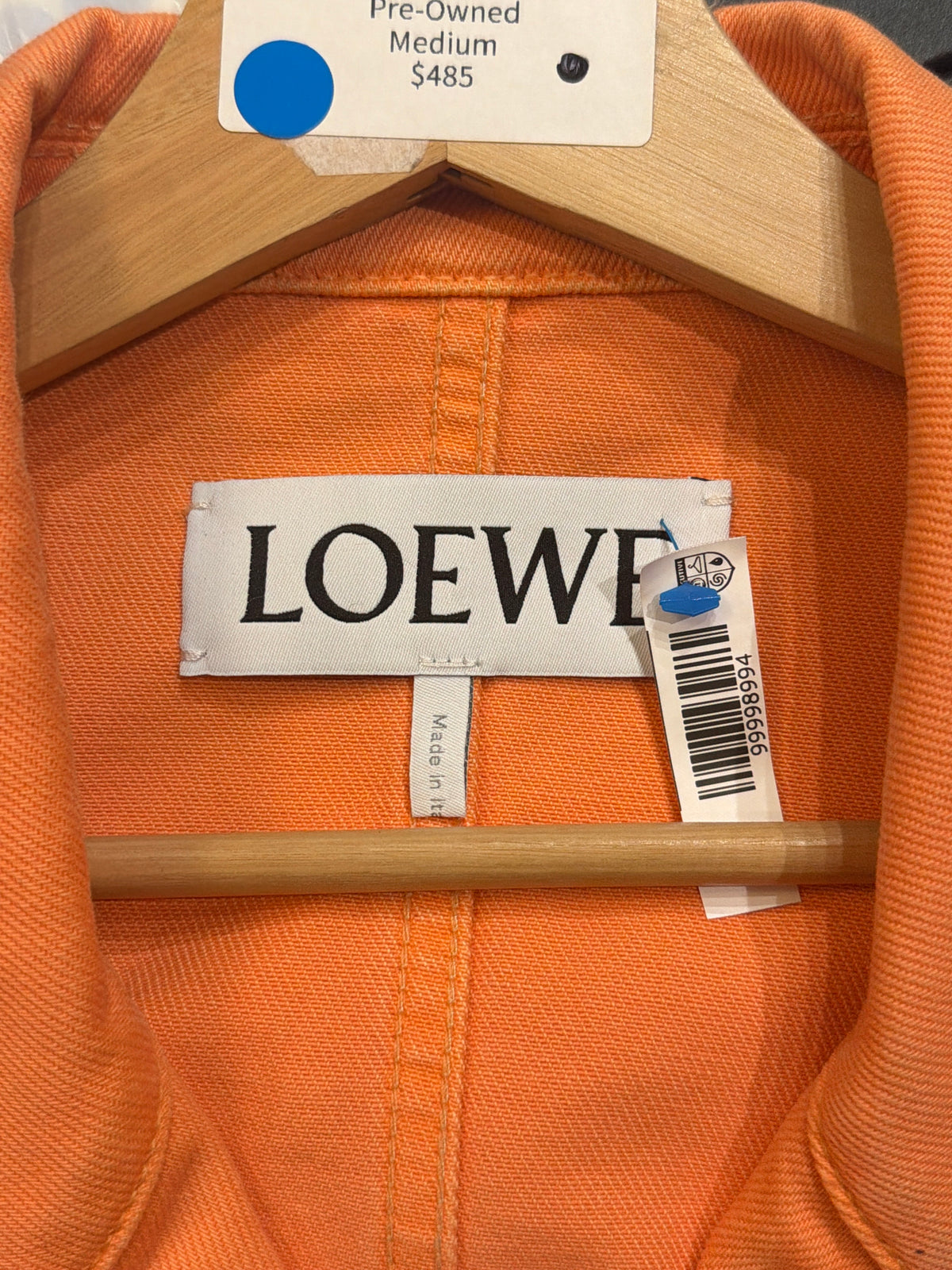 Loewe Anagram Workwear
Jacket - Orange Denim