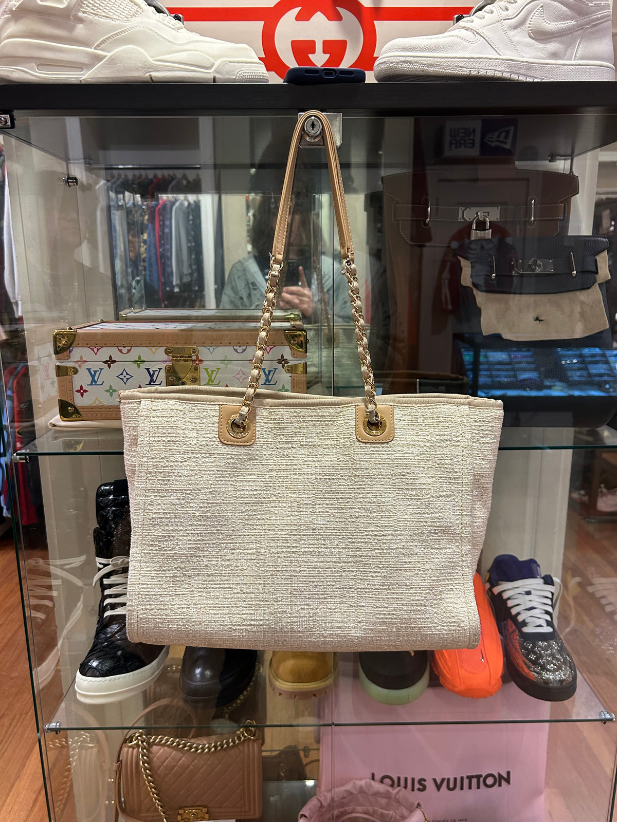 Chanel Deauville Tote Bag - Light Beige